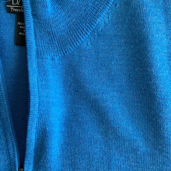 Jos. A. Bank Zip up Mens Medium Sweater - Picture 7 of 9